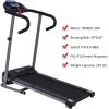 imageGoplus 1100W Folding Treadmill Electric Motorized Power Fitness Running Machine wSupportBlackGrey
