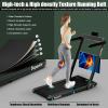 imageGoplus 1100W Folding Treadmill Electric Motorized Power Fitness Running Machine wSupportDark Green