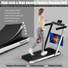 imageGoplus 1100W Folding Treadmill Electric Motorized Power Fitness Running Machine wSupportWhite