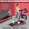 imageGoplus 2 in 1 Folding Electric Treadmill 225HP Superfit Under Desk InstallationFree with Blue Tooth Speaker Remote Control APP Control and LED Display Walking Jogging for Home Office