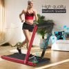 imageGoplus 2 in 1 Folding Treadmill 225HP Electric Under Desk Treadmill WLED Display Blue Tooth Speaker APP ampamp Remote Control Phone Holder Walking Running Machine for Home Office GymRed