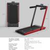 imageGoplus 2 in 1 Folding Treadmill 225HP Electric Under Desk Treadmill WLED Display Blue Tooth Speaker APP ampamp Remote Control Phone Holder Walking Running Machine for Home Office GymRed