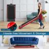 imageGoplus 2 in 1 Folding Treadmill 225HP Electric Under Desk Treadmill WLED Display Blue Tooth Speaker APP ampamp Remote Control Phone Holder Walking Running Machine for Home Office GymRed