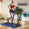 imageGoplus 2 in 1 Folding Treadmill 225HP Electric Under Desk Treadmill WLED Display Blue Tooth Speaker APP ampamp Remote Control Phone Holder Walking Running Machine for Home Office GymNavy
