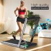 imageGoplus 2 in 1 Folding Treadmill 225HP Electric Under Desk Treadmill WLED Display Blue Tooth Speaker APP ampamp Remote Control Phone Holder Walking Running Machine for Home Office GymSliver