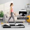 imageGoplus 2 in 1 Folding Treadmill 225HP Superfit Under Desk Electric Treadmill InstallationFree with Remote Control APP Control and LED Display Walking Jogging for Home OfficeSilver