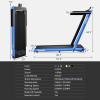 imageGoplus 2 in 1 Folding Treadmill 225HP Superfit Under Desk Electric Treadmill InstallationFree with Remote Control APP Control and LED Display Walking Jogging for Home OfficeBlue
