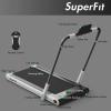imageGoplus 2 in 1 Folding Treadmill 225HP Under Desk Electric Superfit Treadmill InstallationFree with APP Control Remote Control Bluetooth Speaker LED Display Walking for HomeSilver