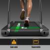 imageGoplus 2 in 1 Folding Treadmill 225HP Under Desk Electric Superfit Treadmill InstallationFree with APP Control Remote Control Bluetooth Speaker LED Display Walking for HomeBlack