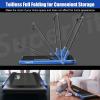 imageGoplus 2 in 1 Folding Treadmill 225HP Under Desk Electric Superfit Treadmill InstallationFree with APP Control Remote Control Bluetooth Speaker LED Display Walking for HomeBlue