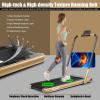 imageGoplus 2 in 1 Folding Treadmill 225HP Under Desk Electric Superfit Treadmill InstallationFree with APP Control Remote Control Bluetooth Speaker LED Display Walking for HomeChampagne