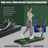 imageGoplus 2 in 1 Folding Treadmill 225HP Under Desk Electric Superfit Treadmill InstallationFree with APP Control Remote Control Bluetooth Speaker LED Display Walking for HomeDark Green