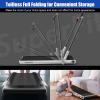 imageGoplus 2 in 1 Folding Treadmill 225HP Under Desk Electric Superfit Treadmill InstallationFree with APP Control Remote Control Bluetooth Speaker LED Display Walking for HomeSilver