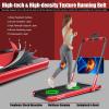imageGoplus 2 in 1 Folding Treadmill 225HP Under Desk Electric Superfit Treadmill InstallationFree with APP Control Remote Control Bluetooth Speaker LED Display Walking for HomeRed