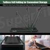imageGoplus 2 in 1 Folding Treadmill 225HP Under Desk Electric Superfit Treadmill InstallationFree with APP Control Remote Control Bluetooth Speaker LED Display Walking for HomeDark Green