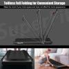 imageGoplus 2 in 1 Folding Treadmill 225HP Under Desk Electric Superfit Treadmill InstallationFree with APP Control Remote Control Bluetooth Speaker LED Display Walking for HomeBlack