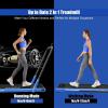 imageGoplus 2 in 1 Folding Treadmill 225HP Under Desk Electric Superfit Treadmill InstallationFree with APP Control Remote Control Bluetooth Speaker LED Display Walking for HomeBlue