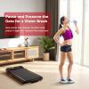 imageGoplus 2 in 1 Folding Treadmill 25HP 340 LBS Capacity Walking Pad with Handle Bar Under Desk Treadmill with Remote Control LED Display and APP Foldable Portable Treadmills for Home Small Office