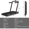 imageGoplus 2 in 1 Folding Treadmill 475HP Superfit Under Desk Electric Treadmill with APP Control LED Touch Screen Blue Tooth Speaker Remote Control Walking Jogging for Home OfficeBlack