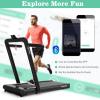 imageGoplus 2 in 1 Folding Treadmill 475HP Superfit Under Desk Electric Treadmill with APP Control LED Touch Screen Blue Tooth Speaker Remote Control Walking Jogging for Home OfficeBlack