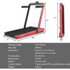 imageGoplus 2 in 1 Folding Treadmill 475HP Superfit Under Desk Electric Treadmill with APP Control LED Touch Screen Blue Tooth Speaker Remote Control Walking Jogging for Home OfficeRed