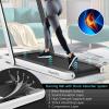 imageGoplus 2 in 1 Folding Treadmill with Dual Display 225HP Superfit Under Desk Electric Pad Treadmill InstallationFree Blue Tooth Speaker APP Control Remote Control Walking Jogging for HomeWhite