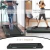 imageGoplus 2 in 1 Folding Treadmill with Dual Display 225HP Superfit Under Desk Electric Pad Treadmill InstallationFree Blue Tooth Speaker APP Control Remote Control Walking Jogging for HomeDark Green