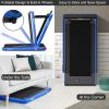 imageGoplus 2 in 1 Folding Treadmill with Dual Display 225HP Superfit Under Desk Electric Pad Treadmill InstallationFree Blue Tooth Speaker APP Control Remote Control Walking Jogging for HomeBlue