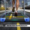 imageGoplus 2 in 1 Folding Treadmill with Dual Display 225HP Superfit Under Desk Electric Pad Treadmill InstallationFree Blue Tooth Speaker APP Control Remote Control Walking Jogging for HomeBlue