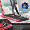 imageGoplus 2 in 1 Folding Treadmill with Dual Display 225HP Superfit Under Desk Electric Pad Treadmill InstallationFree Blue Tooth Speaker APP Control Remote Control Walking Jogging for HomeRed