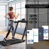 imageGoplus 2 in 1 Folding Treadmill with Dual Display 225HP Superfit Under Desk Electric Pad Treadmill InstallationFree Blue Tooth Speaker APP Control Remote Control Walking Jogging for HomeBlack