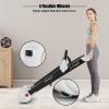 imageGoplus 225HP Electric Folding Treadmill InstallationFree Design with 8Stage Damping System Large LED Touch Display and Blue Tooth Speaker Compact Running Machine Superfit Treadmill for Home UseWhite