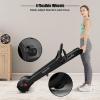 imageGoplus 225HP Electric Folding Treadmill InstallationFree Design with 8Stage Damping System Large LED Touch Display and Blue Tooth Speaker Compact Running Machine Superfit Treadmill for Home UseBlack