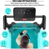 imageGoplus 225HP Electric Folding Treadmill InstallationFree Design with 8Stage Damping System Large LED Touch Display and Blue Tooth Speaker Compact Running Machine Superfit Treadmill for Home UseBlack