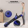 imageGoplus 225HP Electric Folding Treadmill InstallationFree Design with 8Stage Damping System Large LED Touch Display and Blue Tooth Speaker Compact Running Machine Superfit Treadmill for Home UseNavy Blue