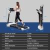 imageGoplus 225HP Electric Folding Treadmill InstallationFree Design with 8Stage Damping System Large LED Touch Display and Blue Tooth Speaker Compact Running Machine Superfit Treadmill for Home UseWhite