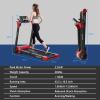 imageGoplus 225HP Electric Folding Treadmill InstallationFree Design with 8Stage Damping System Large LED Touch Display and Blue Tooth Speaker Compact Running Machine Superfit Treadmill for Home UseRed