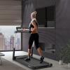 imageGoplus 225HP Folding Treadmill Compact Superfit Treadmill with LED Display and APP Control Portable Walking Jogging Running Machine for Home Apartment Office Black