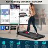 imageGoplus 225HP Folding Treadmill Compact Superfit Treadmill with LED Display and APP Control Portable Walking Jogging Running Machine for Home Apartment Office Black