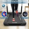 imageGoplus 225HP Folding Treadmill Compact Superfit Treadmill with LED Display and APP Control Portable Walking Jogging Running Machine for Home Apartment Office Black