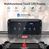 imageGoplus 225HP Folding Treadmill Electric Superfit Treadmill WLED Display APP Control Blue Tooth Speaker and Device Holder Compact Jogging Walking Running Machine for Home ampamp OfficeBlack