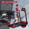 imageGoplus 225HP Folding Treadmill Electric Superfit Treadmill WLED Display APP Control Blue Tooth Speaker and Device Holder Compact Jogging Walking Running Machine for Home ampamp OfficeRed