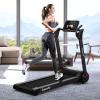 imageGoplus 225HP Folding Treadmill Electric Superfit Treadmill WLED Display APP Control Blue Tooth Speaker and Device Holder Compact Jogging Walking Running Machine for Home ampamp OfficeBlack