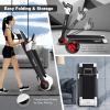 imageGoplus 225HP Folding Treadmill Electric Superfit Treadmill WLED Display APP Control Blue Tooth Speaker and Device Holder Compact Jogging Walking Running Machine for Home ampamp OfficeWhite
