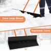 imageGoplus 30 in Snow Shovel for Driveway with Wheels Snow Plow Shovel Rolling wErgonomic Adjustable Height for Snow Removal Clear Snow Pusher for Garden Pavement