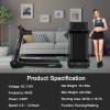 imageGoplus 3HP Electric Folding Treadmill SelfStanding Superfit Treadmill with APP Control Blue Tooth Speaker HD Touch Screen InstallationFree Walking Jogging Running Machine for Home OfficePurple