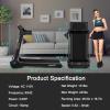 imageGoplus 3HP Electric Folding Treadmill SelfStanding Superfit Treadmill with APP Control Blue Tooth Speaker HD Touch Screen InstallationFree Walking Jogging Running Machine for Home OfficeNavy