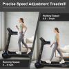 imageGoplus 3HP Electric Folding Treadmill SelfStanding Superfit Treadmill with APP Control Blue Tooth Speaker HD Touch Screen InstallationFree Walking Jogging Running Machine for Home OfficeNavy