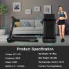 imageGoplus 3HP Electric Folding Treadmill SelfStanding Superfit Treadmill with APP Control Blue Tooth Speaker HD Touch Screen InstallationFree Walking Jogging Running Machine for Home OfficeSilver