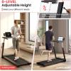 imageGoplus 3HP Treadmill with Desk Workstation Superfit Foldable Treadmills for Home Office Adjustable Height Bluetooth Speaker APP Control LED Display 25 Preset Programs Portable Running MachineBlack